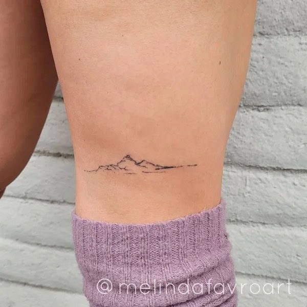 Simple Mountain Tattoo