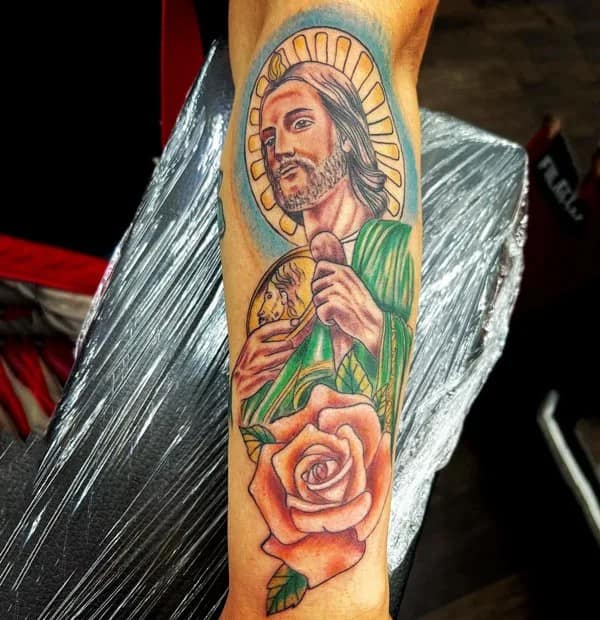 San Judas Color Tattoo