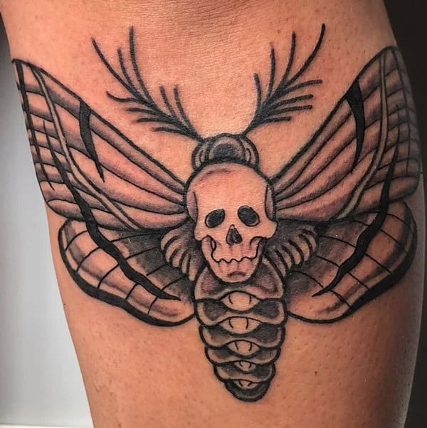 More Death Moth Tattoos That Can’t Be Ignored!