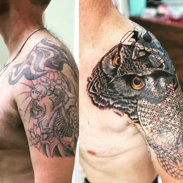 Shoulder Cover-up tattoo