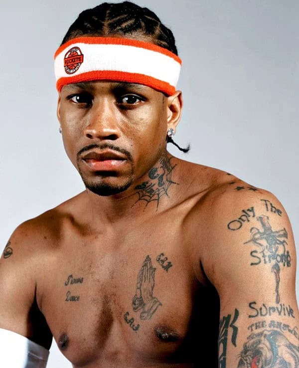 Allen Iverson’s “Only The Strong Survive” Tattoo