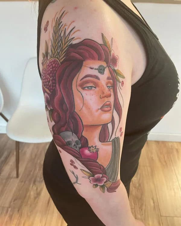 Explore More Engaging  Designs Of Persephone Tattoo