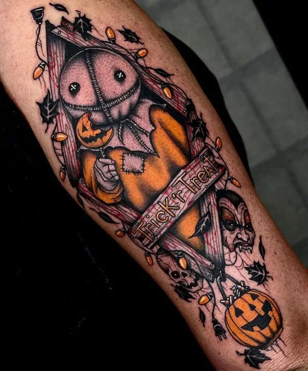 Old School Horror Tattoo