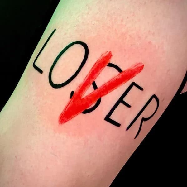 Evil Loser Lover tattoo