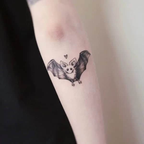 Bat Tattoo On Hand