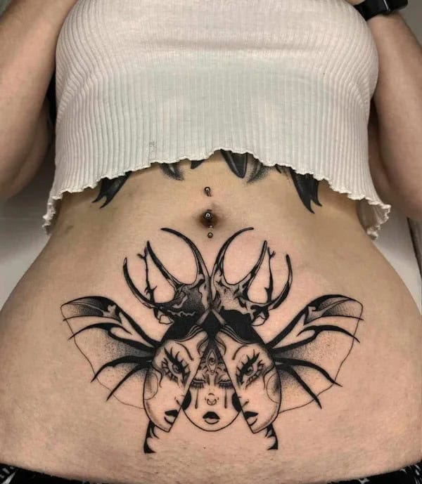 Lower Stomach Tattoo