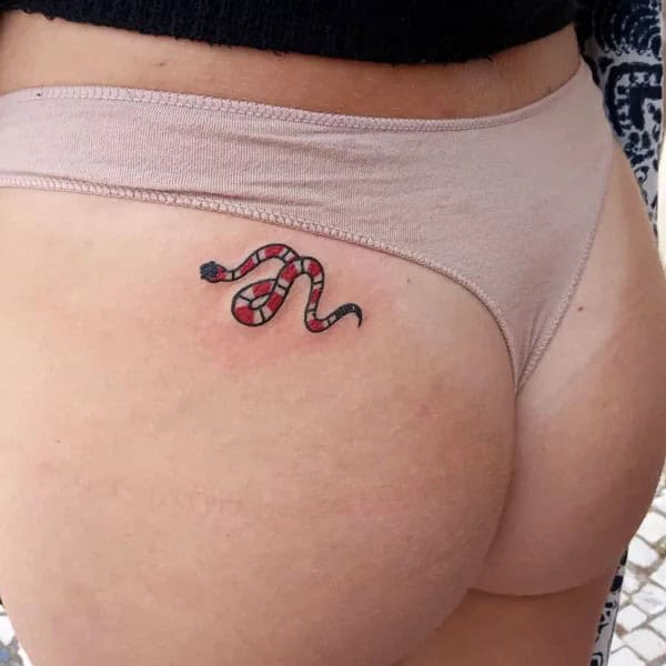 Bite Me Butt Tattoo