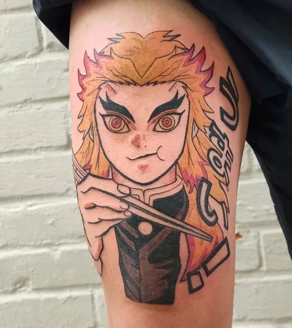 Anime Foot Tattoo