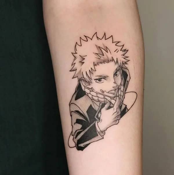 “Jujutsu Kaisen” Neck Tattoo