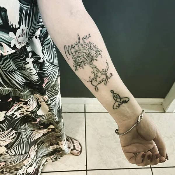 Tree Of Life Forearm Tattoo