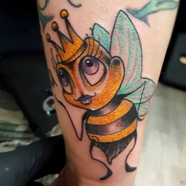 Cartoon Bee/ Animated Bee Tattoo