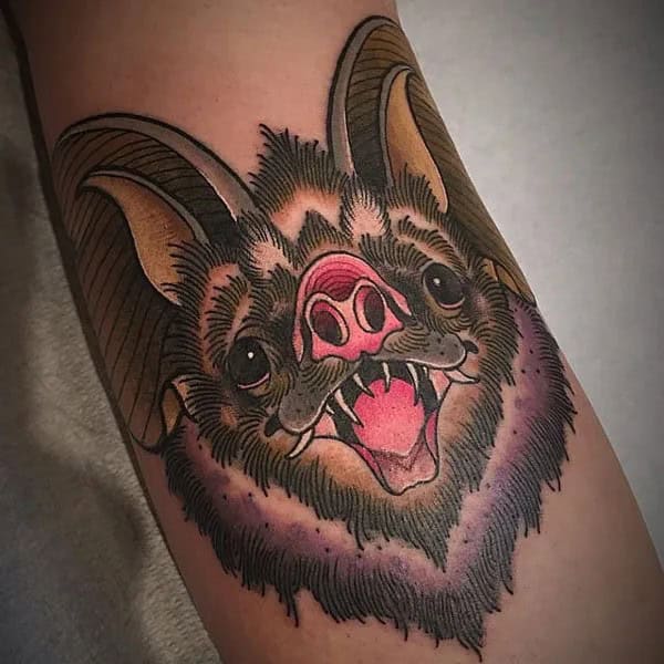 Bat Tattoo On Hand