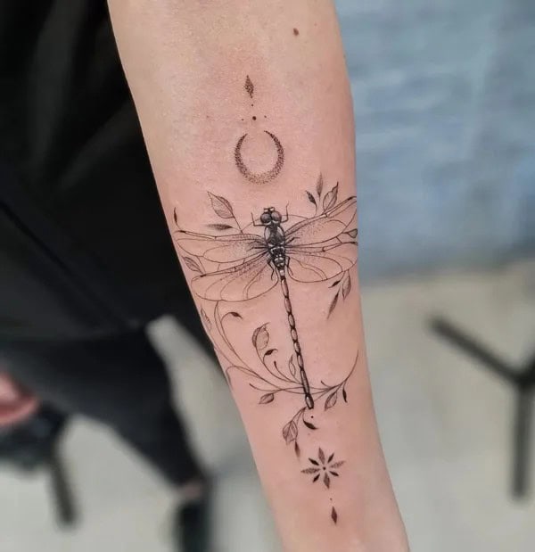 More Sublime Entries Of Dragonfly Tattoos