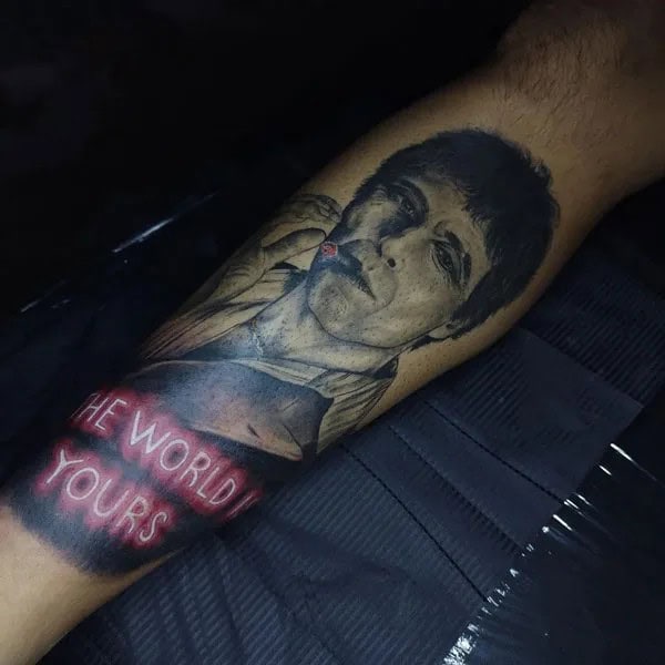 Al Pacino Scarface Tattoo