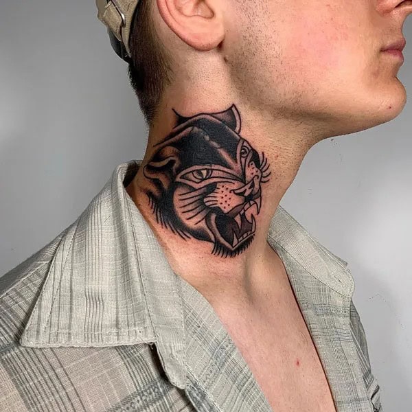 Black Panther Arm Tattoo