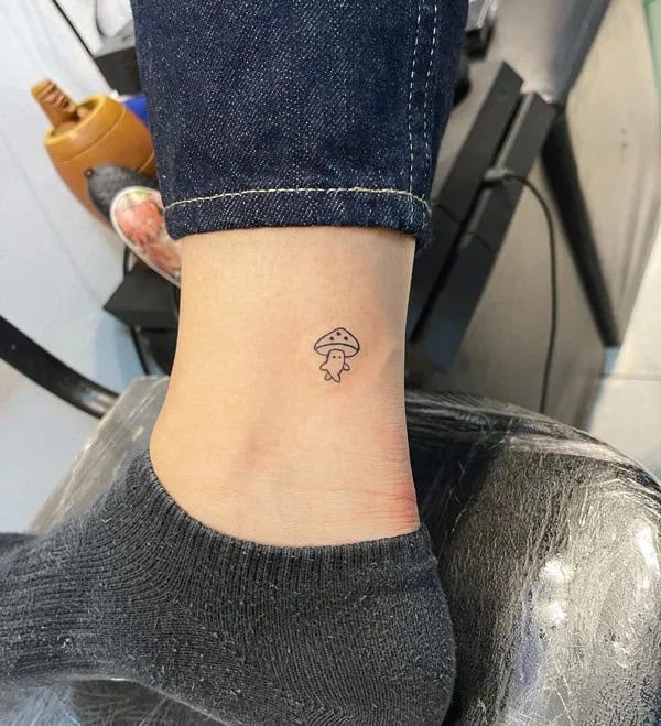 Small Mushroom Tattoo