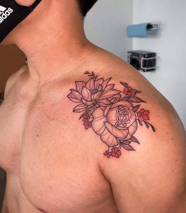 Rose Shoulder Tattoo