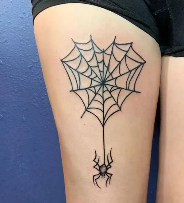 Spider Web Prison Tattoo