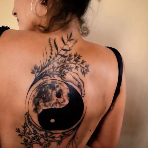 Yin Yang Earth Tattoo