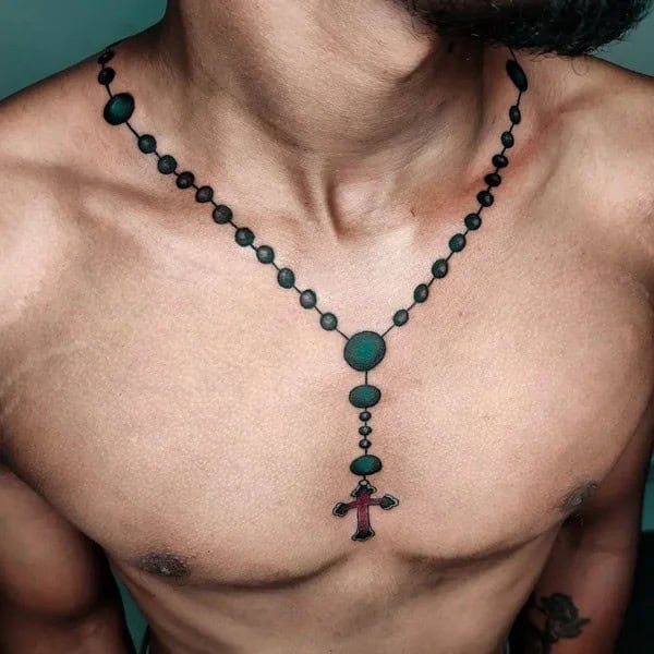 Rosary Necklace Tattoo