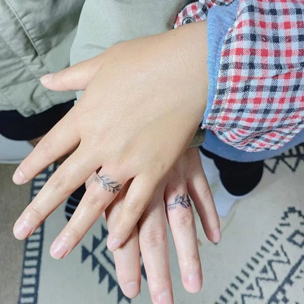 Couple Ring Tattoo