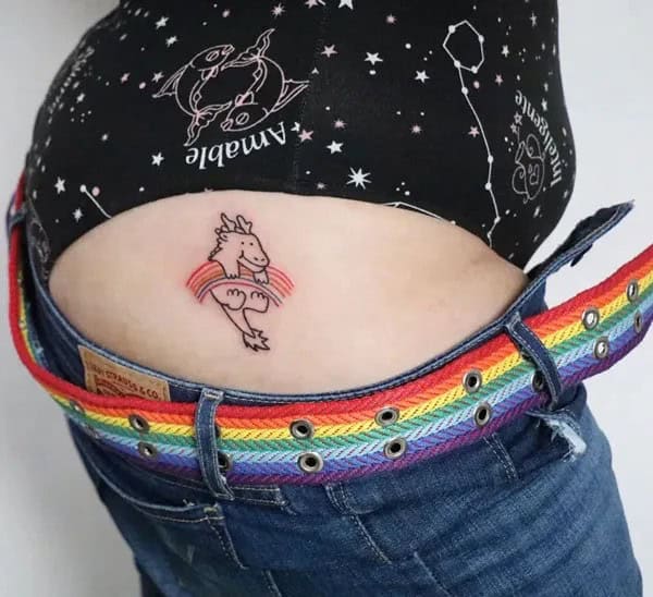 Bite Me Butt Tattoo