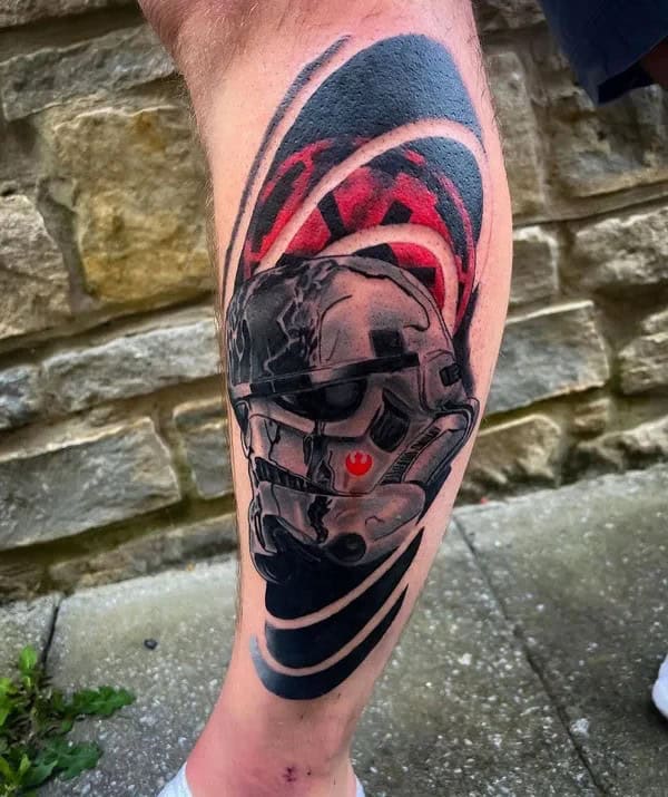 Star Wars Leg Tattoo