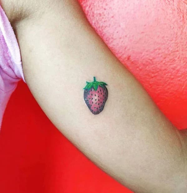 More Designs of Strawberry Tattoos To Check Out This Instant