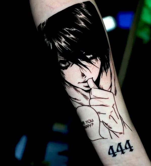 444 Forearm Tattoo