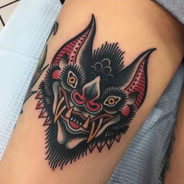 Bat Tattoo On Hand