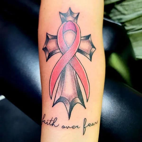 “Faith Over Fear” Cancer Tattoo