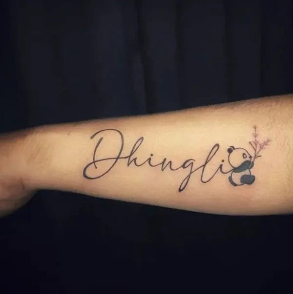 Forearm Name Tattoo