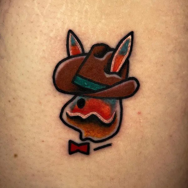 Playboy Bunny Cowboy Tattoo