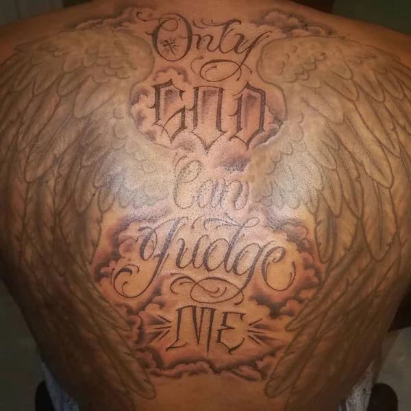 More Unique “Only God Can Judge Me” Tattoos To Take Inspiration From