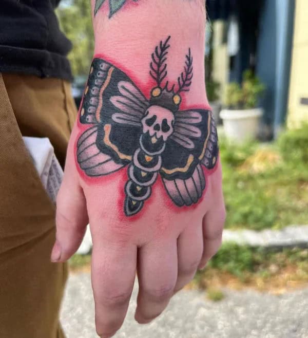 More Death Moth Tattoos That Can’t Be Ignored!