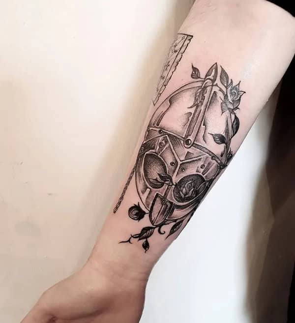 Viking Helmet Tattoo