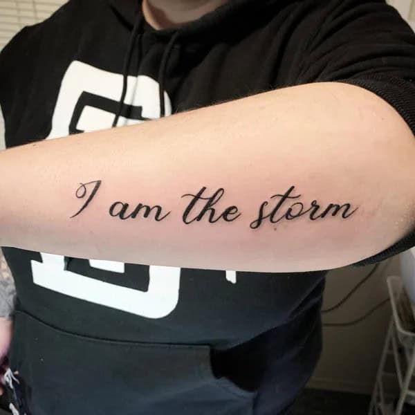 Forearm Words Tattoo