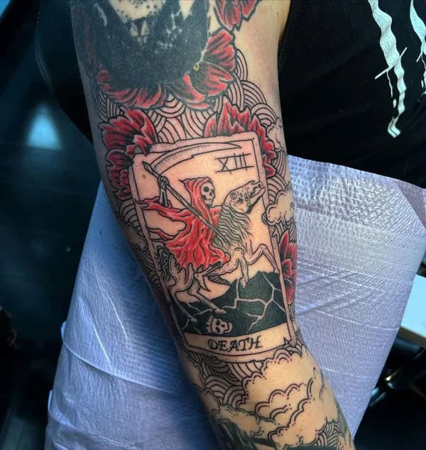 Tarot Card Sleeve Tattoo