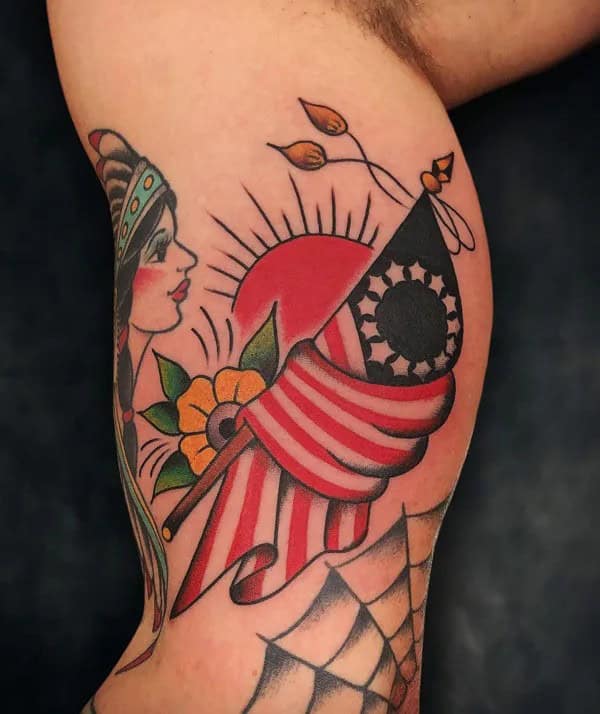 Traditional Patriotic Tattoo