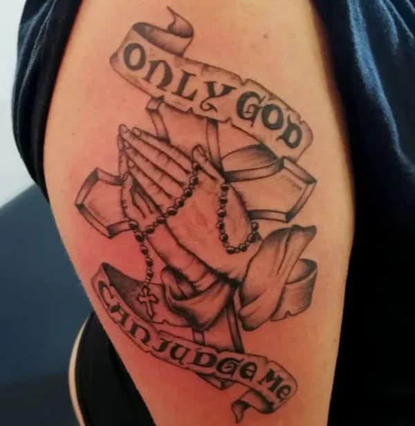 More Unique “Only God Can Judge Me” Tattoos To Take Inspiration From