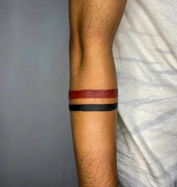 Two Line Forearm Tattoo