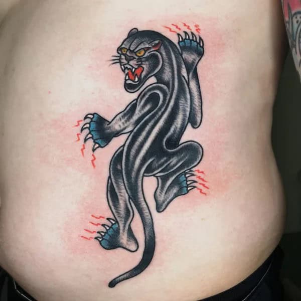 Black Panther Arm Tattoo