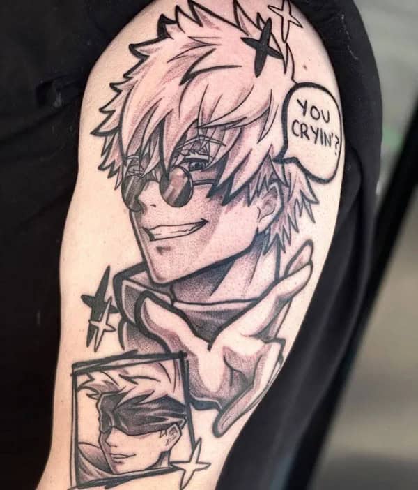 “Jujutsu Kaisen” Neck Tattoo