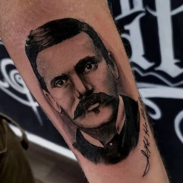 Doc Holliday Chest Tattoo