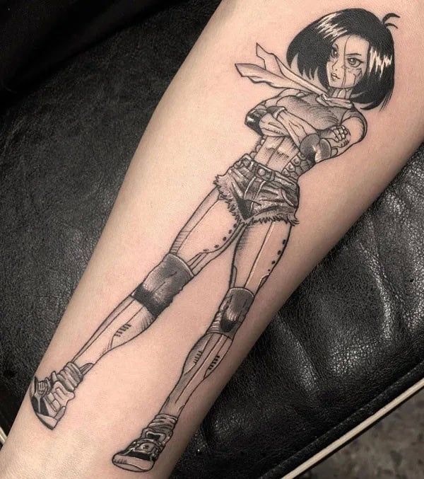 Anime Foot Tattoo