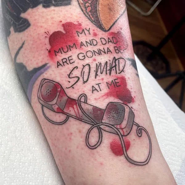 Scream Quote Tattoo