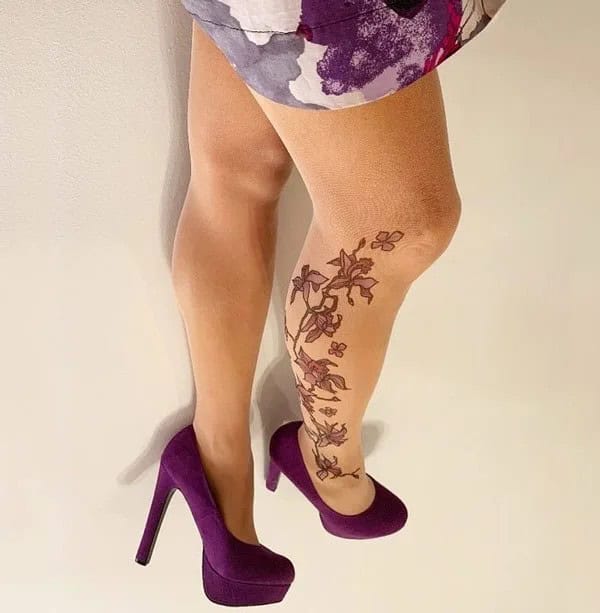 Orchid Vine Tattoo