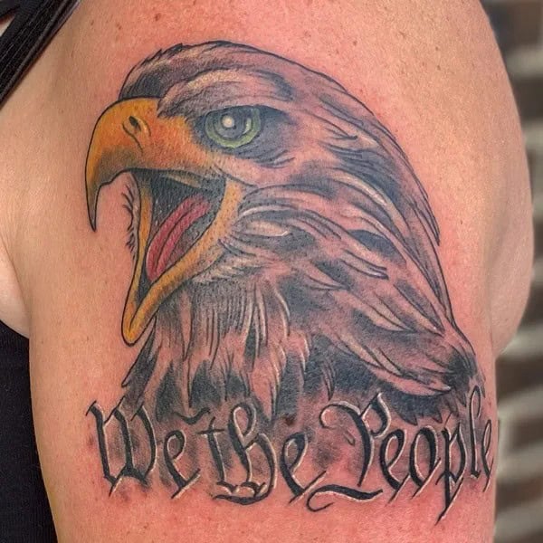 We The People Eagle Tattoo