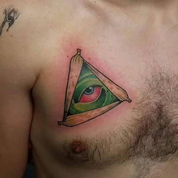 Pyramid with Eye Tattoo