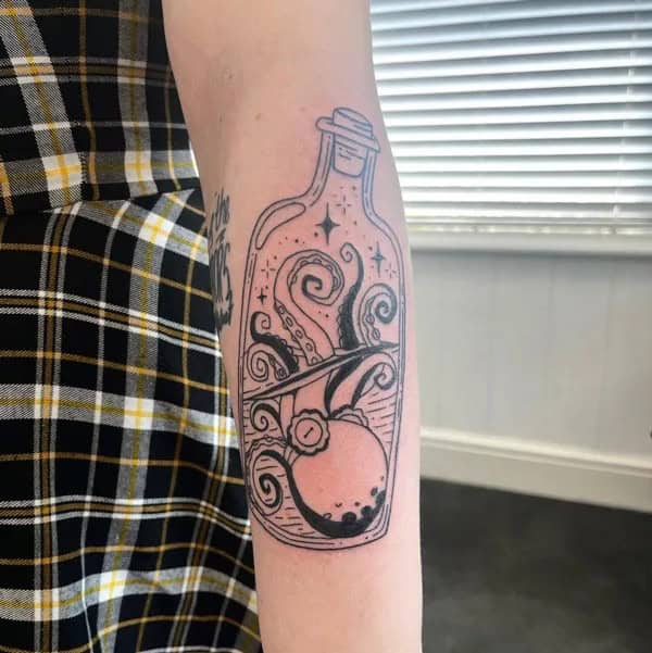 Kraken Forearm Tattoo